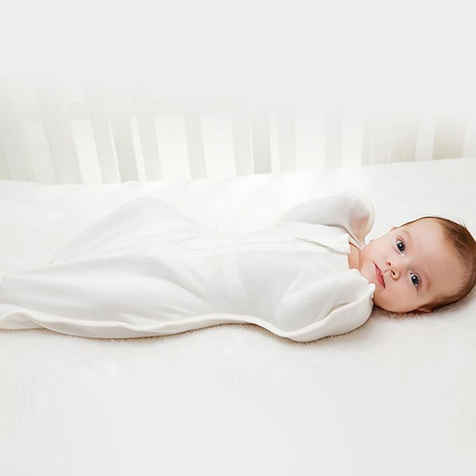 Baby Sleeping Sack Sleep Bag Swaddle Wearable White S