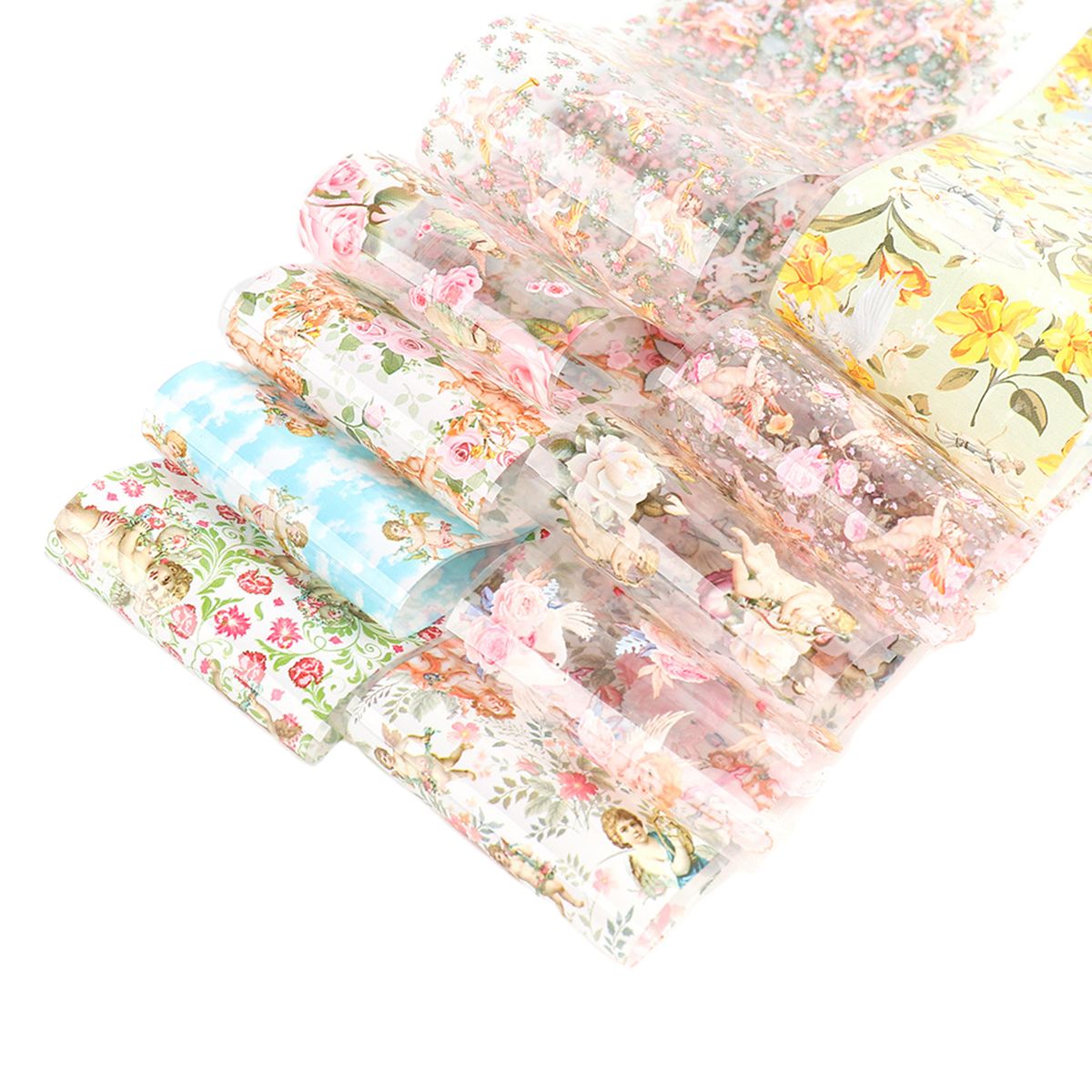 10Pcs Nail Sticker Cupid Pattern Long Lasting DIY-Multicolor
