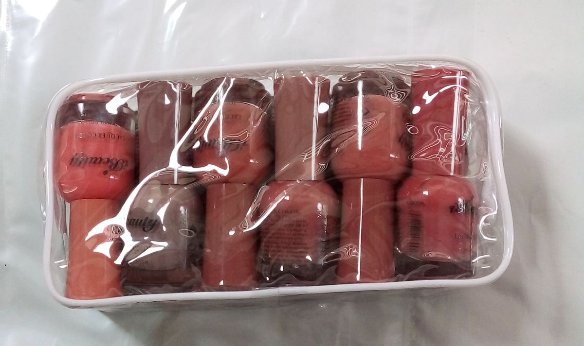 SET OF 12 NUDE COLOUR NAIL POLISH