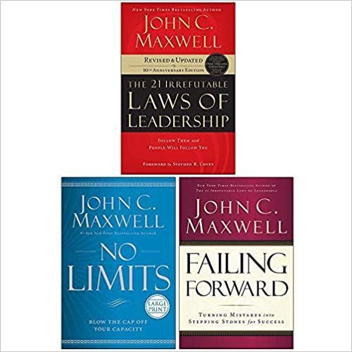 John Maxwell Collection 3 Books Set (21 Irrefutable Laws Of Leadership, No Limits [Hardcover], Failing Forward)