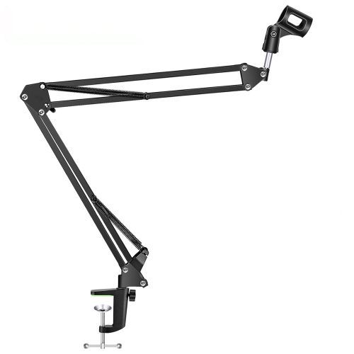 Professional Adjustable Studio Microphone Stand - Black