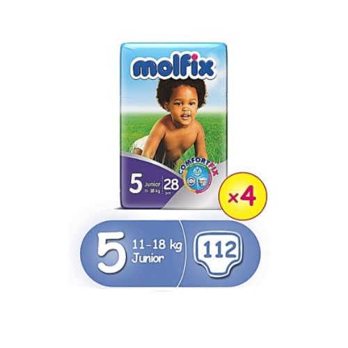 Comfortfix Diapers, Size 5 (28 Count)x4
