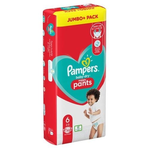 Baby-dry Nappy Pants Size 6 Jumbo Pack - 52 Count