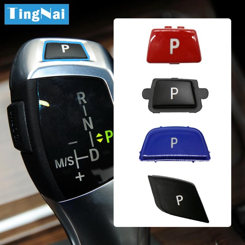 Car Gear Shift Lever Auto Parking P Button Cap Cover Replacement For For BMW 3 5 7 X3 X4 X5 X6 Series  E90 F30 F10 F01 F25