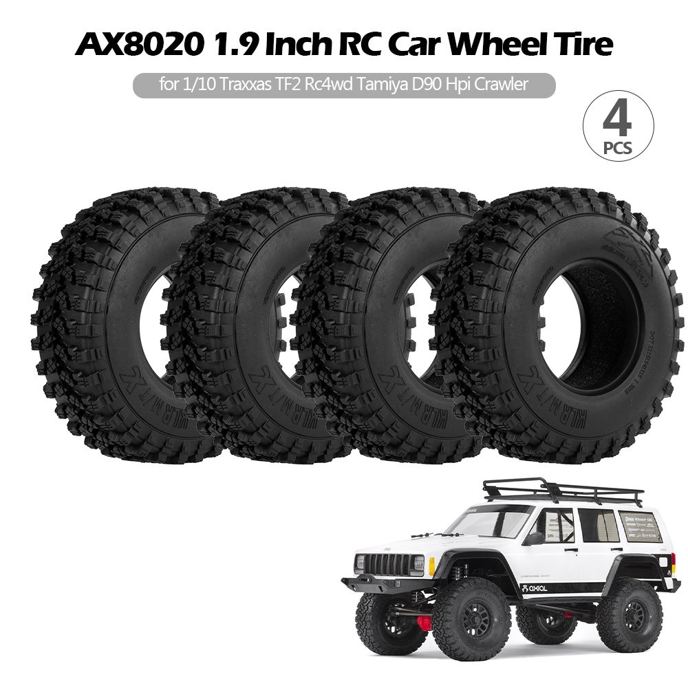 4PCS AX8020 1.9 Inch RC Car Wheel Tire For 1/10 Traxxas TF2