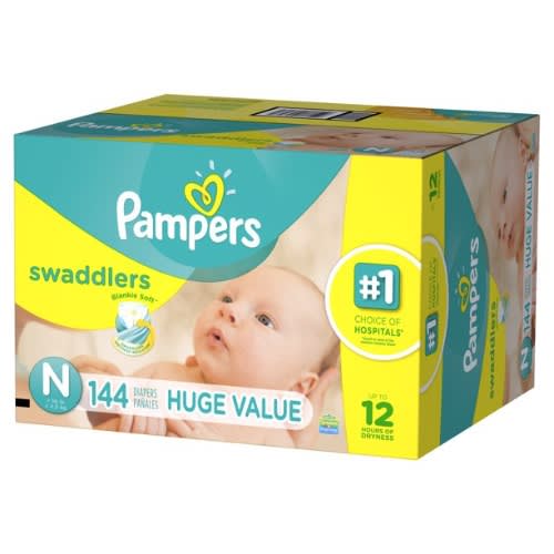 Swaddlers -  Size 1 Newborn Diapers Size N 144 Count