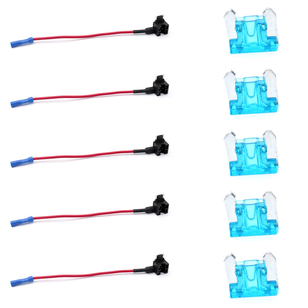 10Pcs 12V Car Add-a-circuit Low Profile Mini Fuse Tap