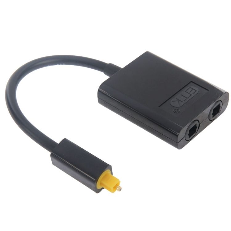 Digital Toslink Optical Fiber Audio Splitter 1 To 2 Cable Ad