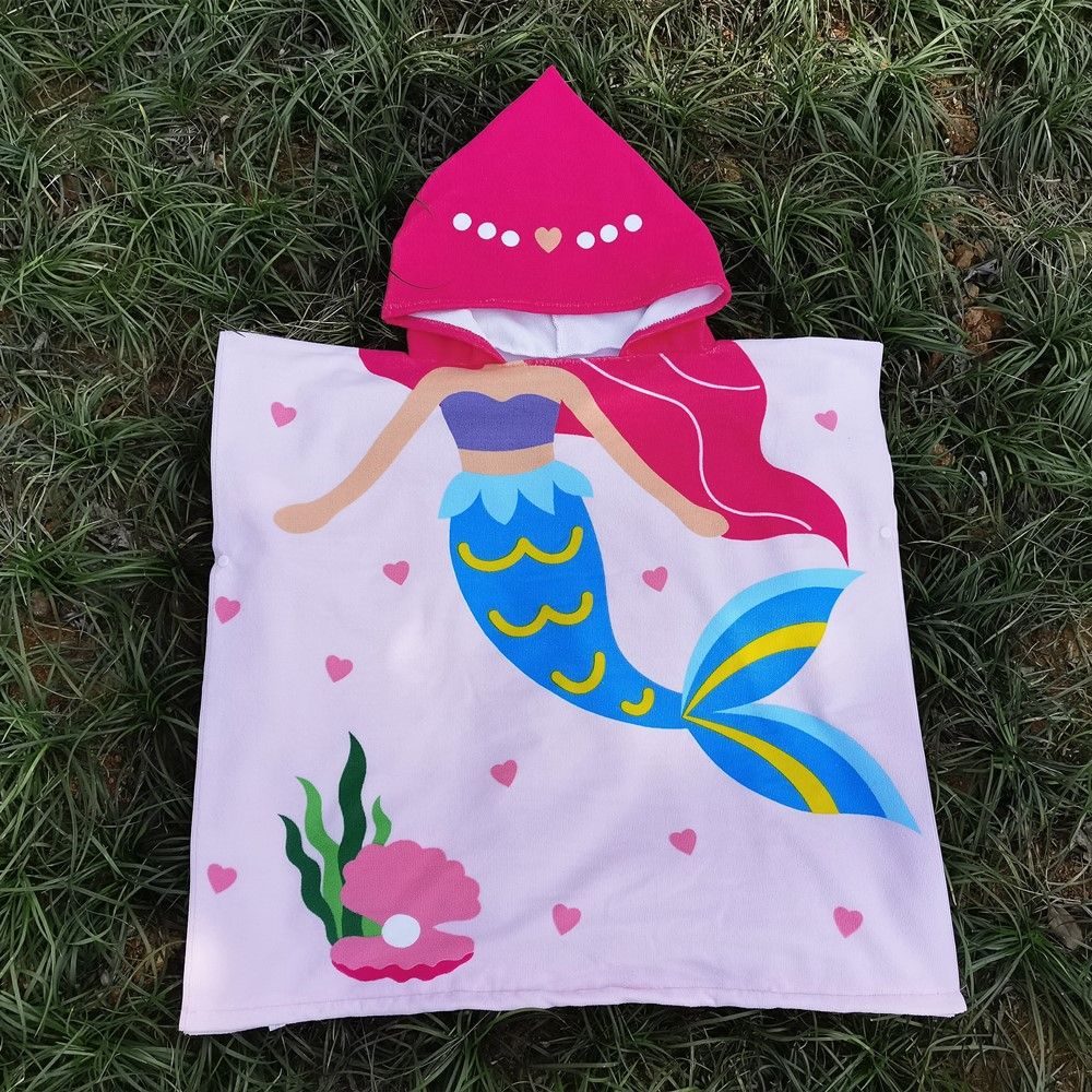 Mermaid Increases The New Wearable Children #39;s Bath Towel