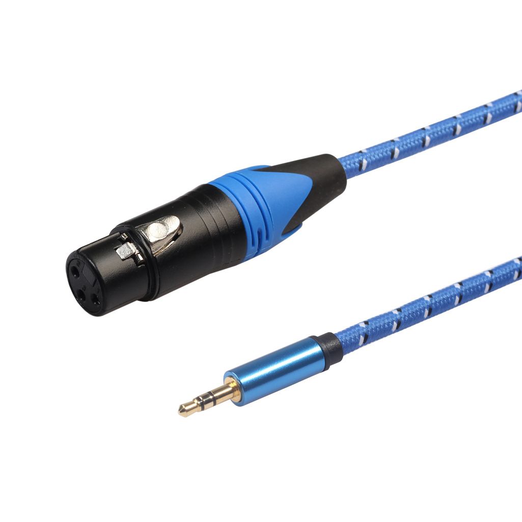 3m Audio Cable Canon XLR Female To 3.5 Jack Male Auxiliary