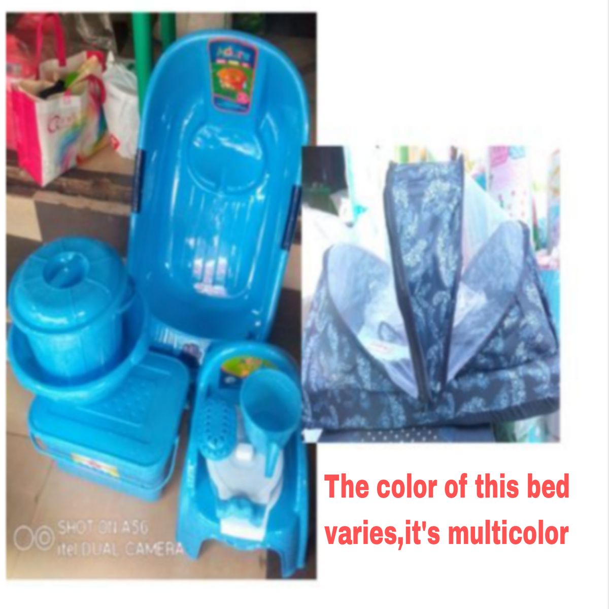 Bath Set For A Baby, Baby's Bed, Mother Care Tub