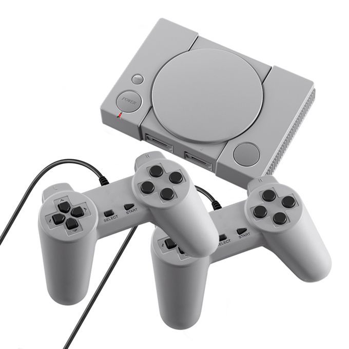 PS1 Mini Game Console Two Game Controllers AV Video Output