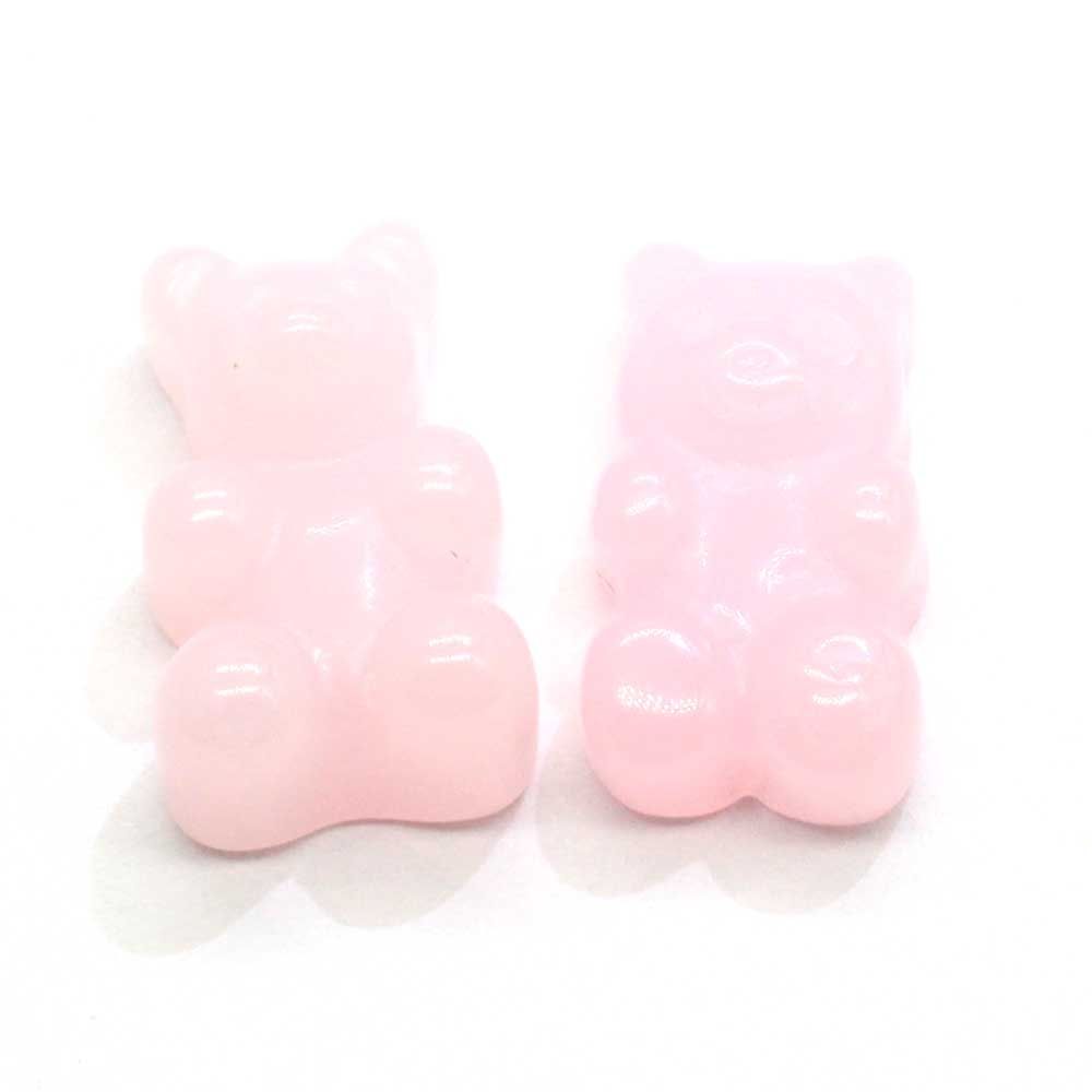 Pastel Cartoon Gummy Bear Candy Resin Flat Back Cabochons