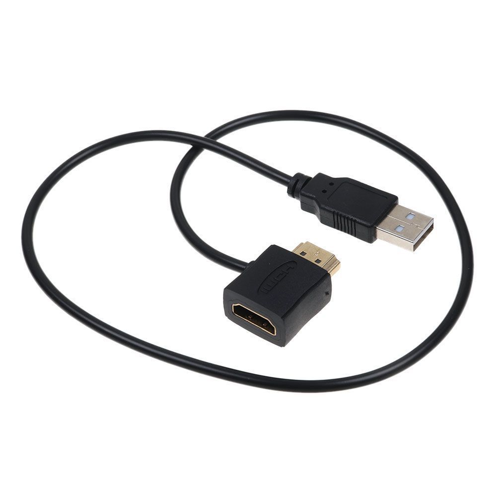 HDMI-compatible Male To Female Connector USB 2.0 Charger