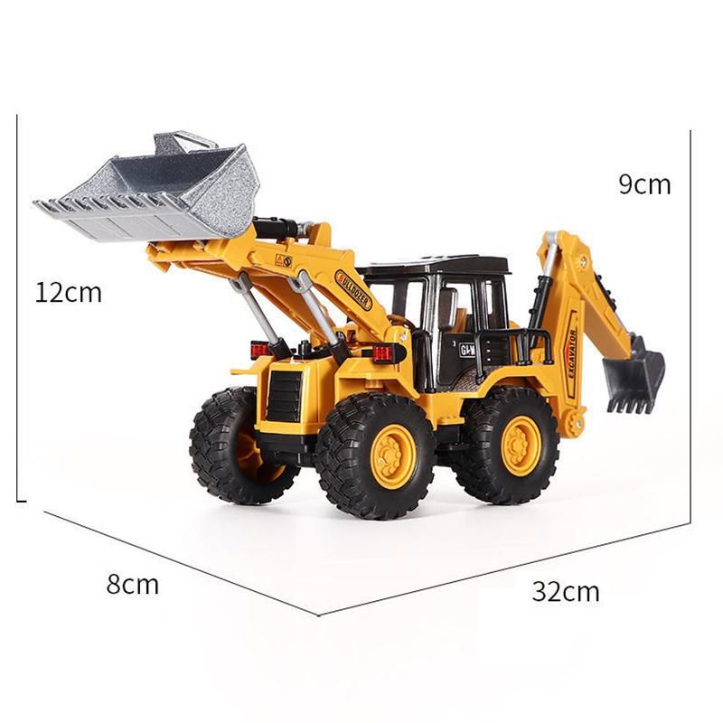 Toys for Boys Excavator Bulldozer Kids Alloy Tractor Miniature Crane TruChildren Diecast Farm Engineering Vehicle Model Gifts