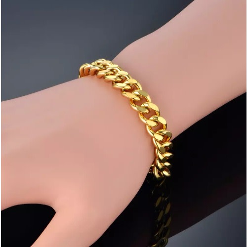 Men's Cuban Link Bracelet - Gold