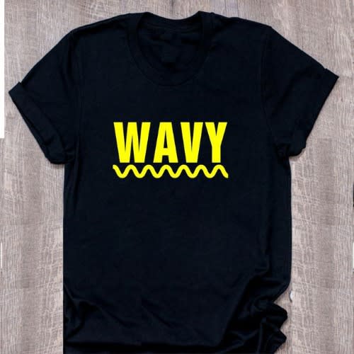 Wavy T-shirt Black