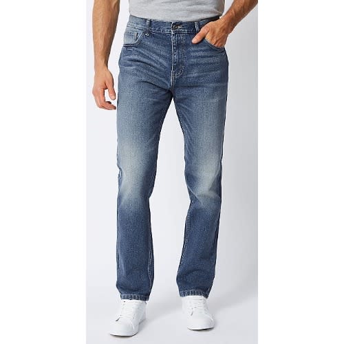 Men’s Slim Fit Jeans, Navy Blue Wash