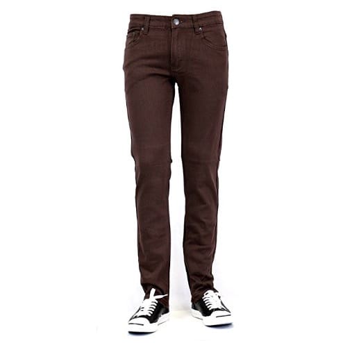 Men's Skinny Jeans with Comfort Stretch - Brown