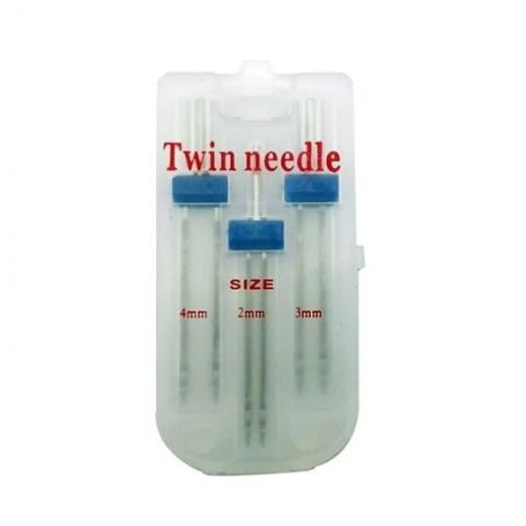 Twin Needle Pack For Sewing Machines - 3 Pieces