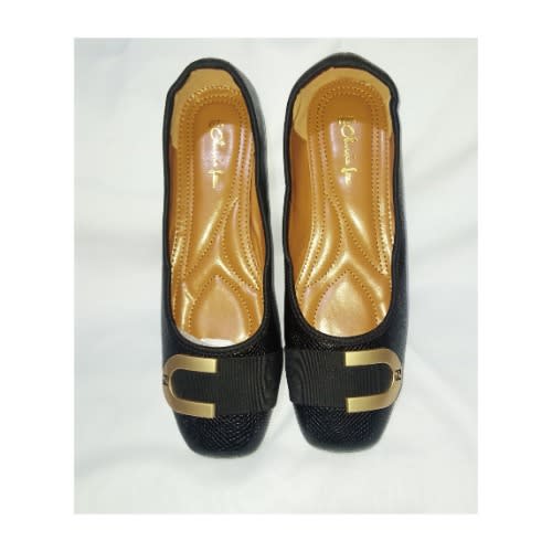 Snake Skin Patterned Classy Office Shoe-black