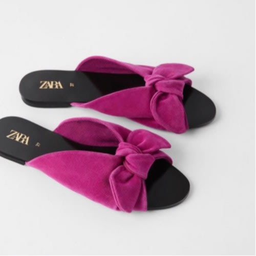 Leather Slipper - Fuschia Pink