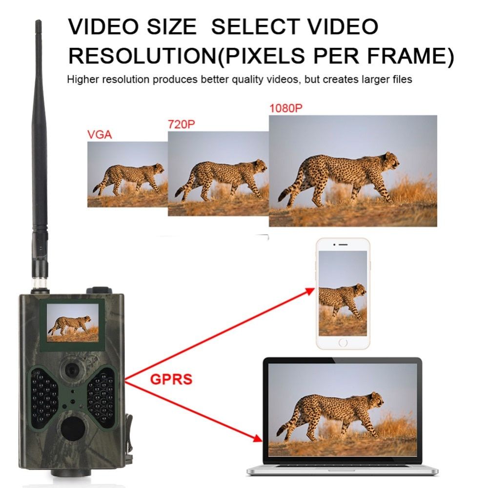 2G Cellular Mobile Wild Hunting Trail Camera 16MP Photos