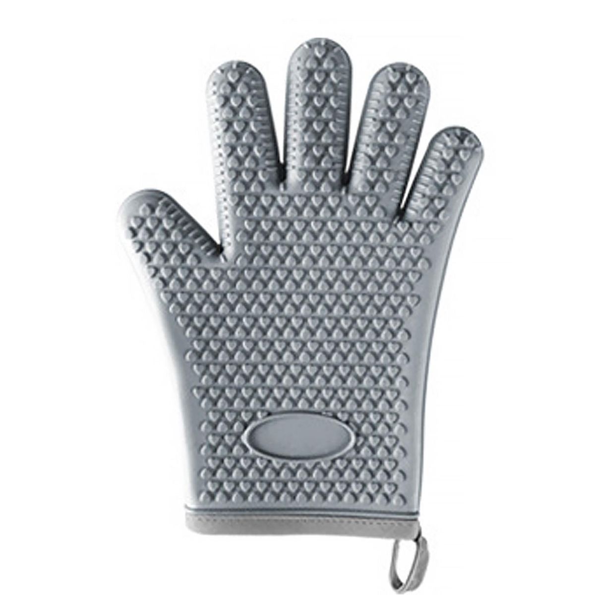 1Pc Oven Mitt Wear Resistant Comfortable Oven Grill Glove Dark Gray
