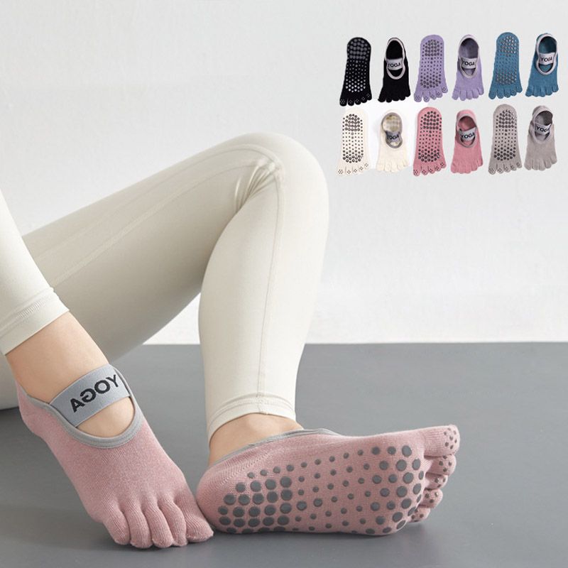 Women Five Fingers Dance Socks Yoga Gymnastics Pilates Ballet Socks 6Pairs