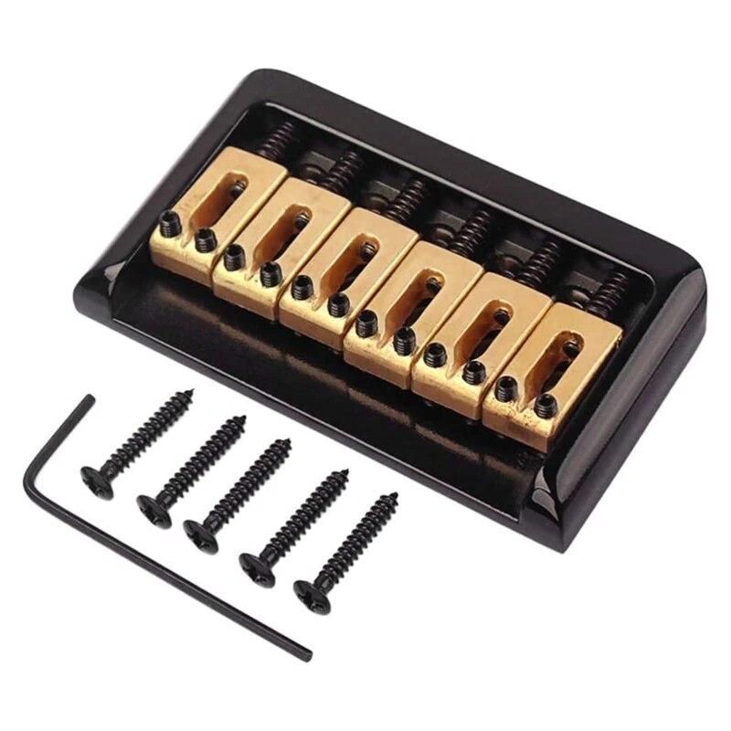 Hardtail Saddle Bridge with Wrench and Screws for Fender Stratocaster Strat Electric Guitar Replacement Parts