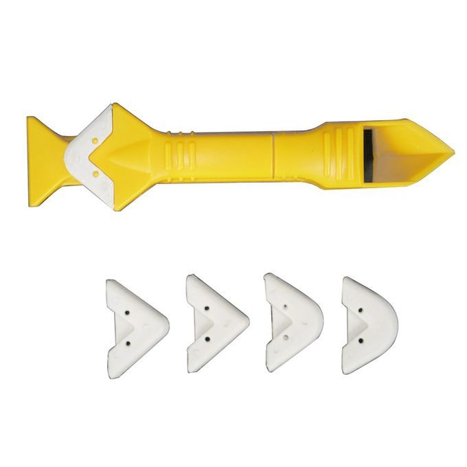 Gl    Angle S Er  Aulking Tool Multifun Tional Rubber Shovel-yellow-19cm