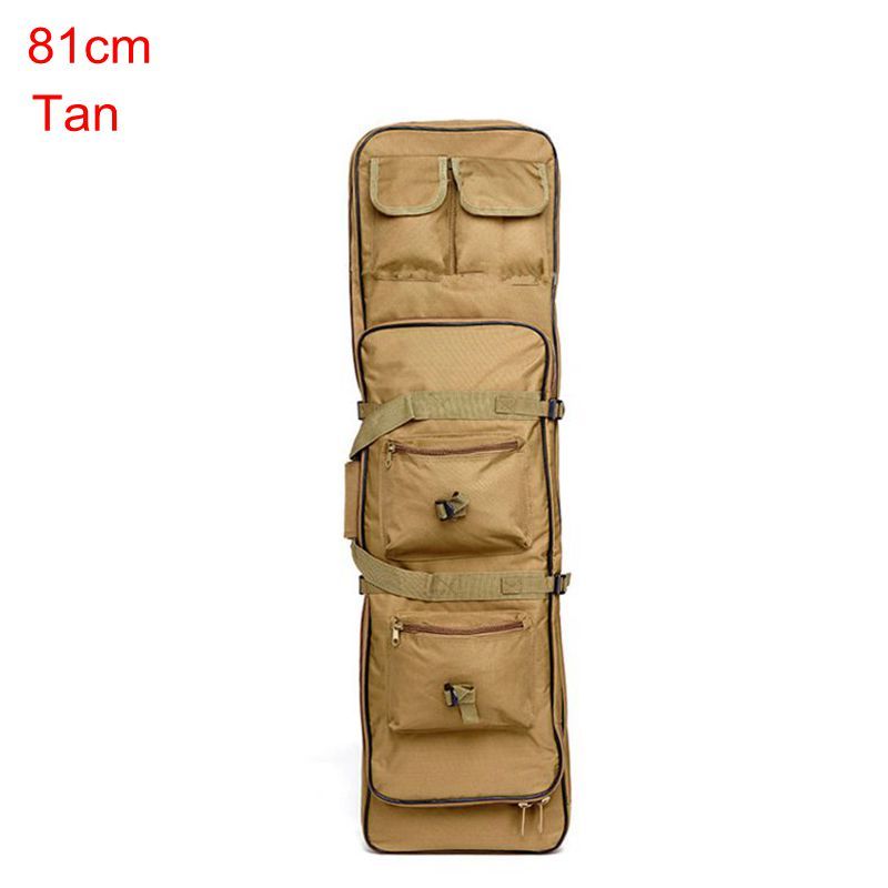 Military Rifle Gun Backpack Tactical Rifle Case Airsoft Air Gun Holster Nylon Hunting Bag 81cm Tan