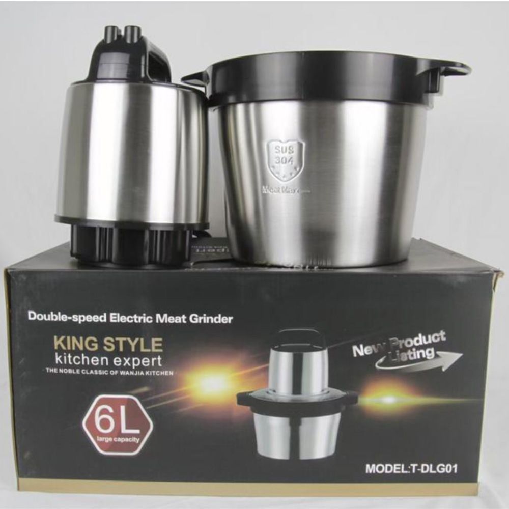 6L Stainless Steel Food Processor Yam Pounder