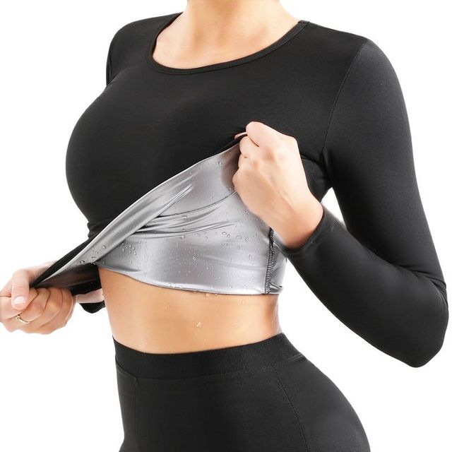 Body Shaper Sauna Suits Sweat Slimming Pants Waist Trainer Long Sleeve Shirt Workout Leggings Tank
