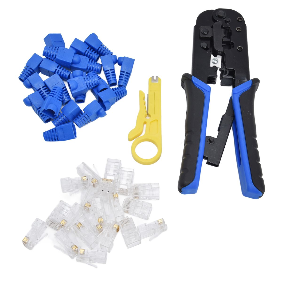 Network Cable Crimp Pliers RJ11/45 Ratchet Wire Crimping