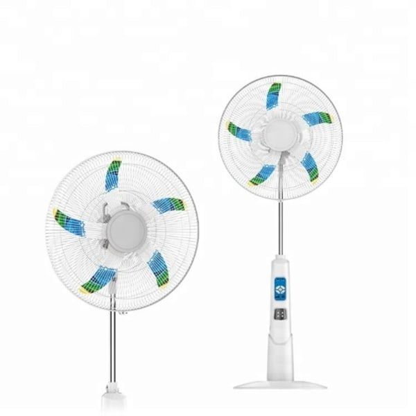 Lontor Rechargeable Standing Fan 16'' With Solar Port,