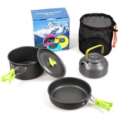 Pan Cooking 1L Pot Outdoor Set Cookware Set Kettle Person