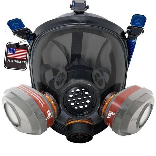 PD-101 Smoke Black Tinted Full Face Respirator Gass Mask