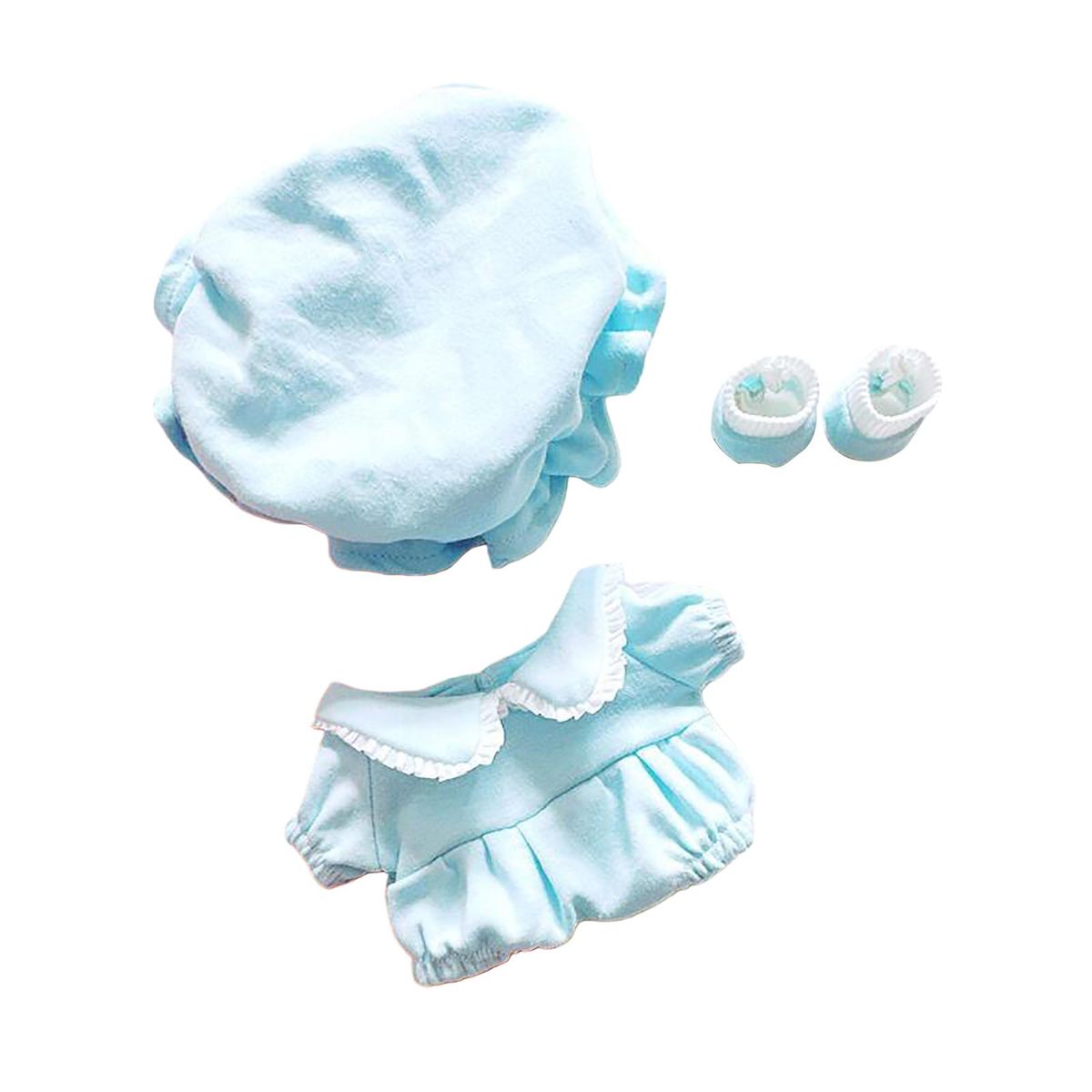 1 Set 20cm Doll Clothes Romper Jumpsuit Idol Baby Doll Outfit Set Blue