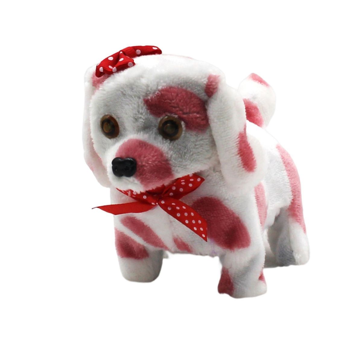 Dog Plush Toy Bow-knot Interactive Dog Toy Pink