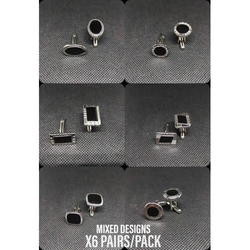 Men Cufflinks Set - 6 Pairs
