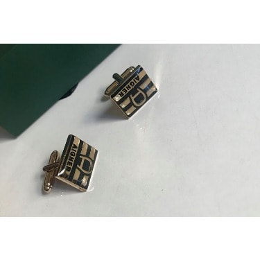 Men's Steel Cuff Links-Multicolour