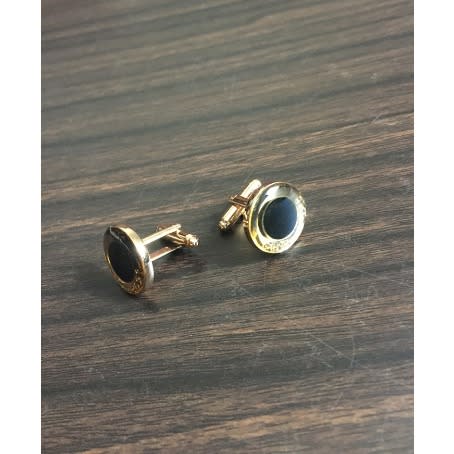 Men's Cute Black Steel Cuff Links