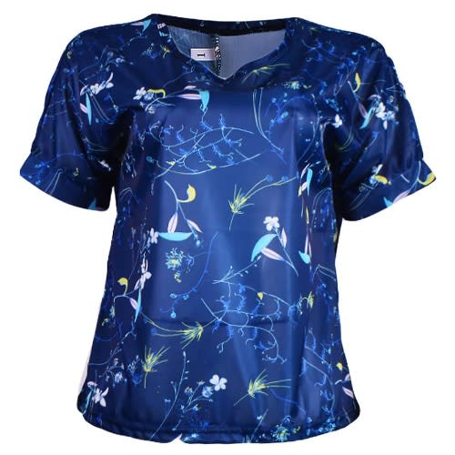 Floral Print Blouse- Blue