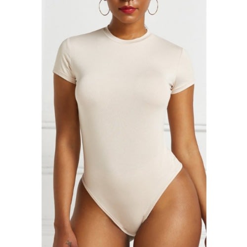Short Sleeve Bodysuit - Cream