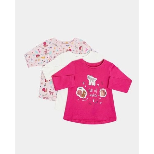 Girls Long-Sleeve Tops - Pack Of 3