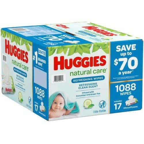 Natural Care Refreshing Wipes - 1088 Count