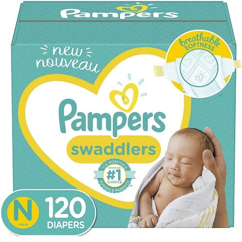 Swaddlers Disposable Baby Diapers - Newborn Size 0 -120 Count