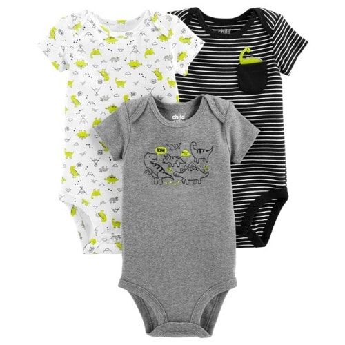 Child Of Mine Newborn Baby Boy 3pk Bodysuit Packs