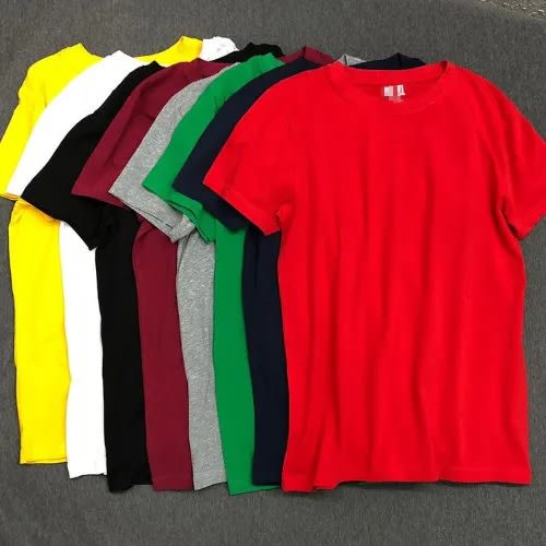 Fashion Front Plain Round Neck T-shirt - Set Of 8
